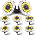 thumbnail image 1 of Zukuco Solar Ground Lights, Solar Garden Lights Outdoor Waterproof Bright Solar Disk Lights for Pathway, Yard, Patio, Walkway, Outdoor Decorations, 1 of 7