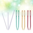 thumbnail image 3 of MasteelfCA 9pcs Threading Apparatus Sewing Needle Inserter Household Threading Tool (3pcs Nylon Thread Rod Needle, 6pcs Large Hole Needle, Random Color), 3 of 6