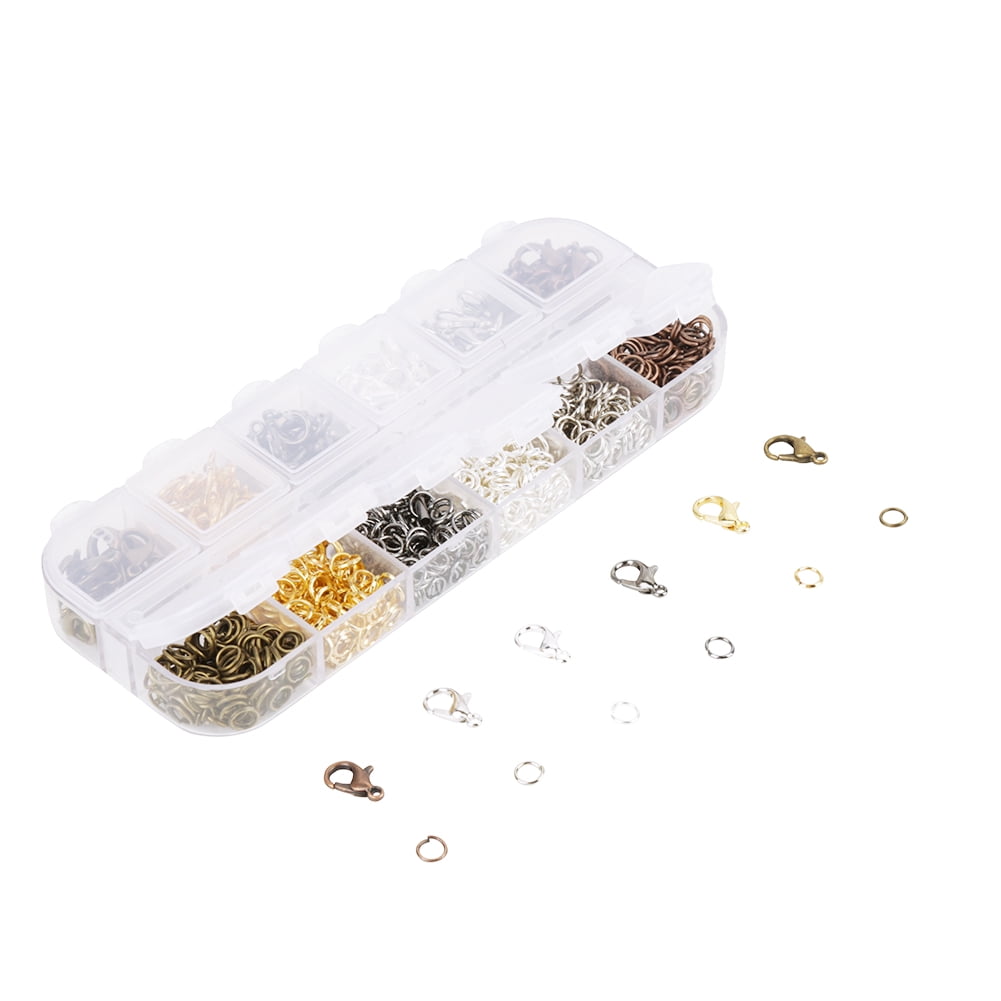 Akozon Lobster Clasp DIY Metal Lobster Clasp DIY Jewelry Making Lobster Clasp Hooks for Necklace Bracelet Chain