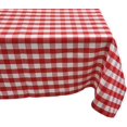 thumbnail image 1 of Yourtablecloth 100% Cotton Checkered Plaid Tablecloth - Washable Reusable Table Cover Perfect for Any Occasion Suitable for Indoors or Outdoors Red and White, 1 of 7