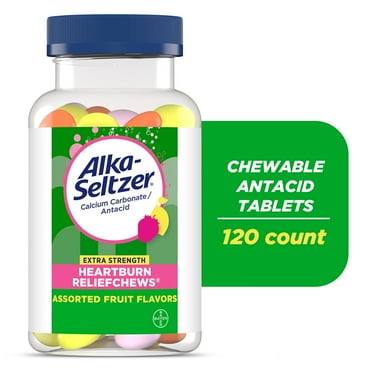 Alka-Seltzer Extra Strength Heartburn Relief Chews Antacid Tablets 120 Ct