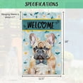 thumbnail image 5 of Rat Terrier Daisy Flowers Welcome Garden Flag Watercolor Dog Spring Summer Decor Yard Flag Outdoor Banner 12.5x18 Inch Double Side, 5 of 6