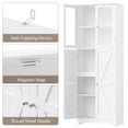 thumbnail image 5 of Homfa 67" Farmhouse Kitchen Pantry Storage Cabinet with Glass Doors, Freestanding Cupboard Storage Cabinet for Small Space, White, 5 of 7