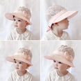 thumbnail image 5 of PEACNNG Newborn Baby Hat Baby Girls Adjustable Hat Princess Lace Bow Bonnet Infant Hats Baby Sun Cap Summer Toddler Caps 0-3 Years, 5 of 5