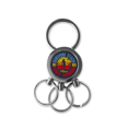 thumbnail image 1 of Llavero de metal Unbranded Ilustración Coconut Tree Beach Anillo de acero inoxidable, 1 of 3