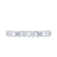 thumbnail image 3 of Rosec Jewels Floral Inspired Natural Diamond Half Eternity Ring for Women, April Birthstone Ring, 925 Sterling Silver, US 8.50, 3 of 7