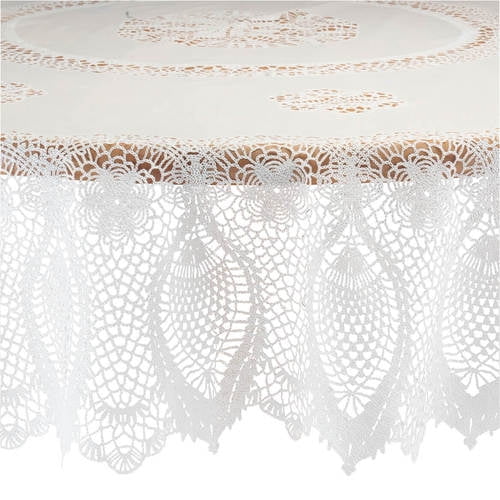 Vinyl Lace Tablecloth70" Round