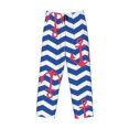thumbnail image 6 of Daiia Nautical Anchors Men's Sleep Pant with Pockets and Drawstring,Pajama Pants-Small, 6 of 9