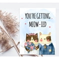 thumbnail image 2 of Koyal Wholesale Funny Wedding Jumbo Card, You're Getting Meow-ied, Congratulations Greeting Card with Envelope, 1-Pk, 2 of 5