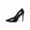 Black, variant on Women's Genuine Leather Pointed Toe Mid Heel Pumps for Spring & Summer Beige
