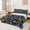 Black, variant on Erosebridal Princess Bow Baseball Girls Bed Sheets, Pink Stripe King Sheets for Women, 4 Pieces