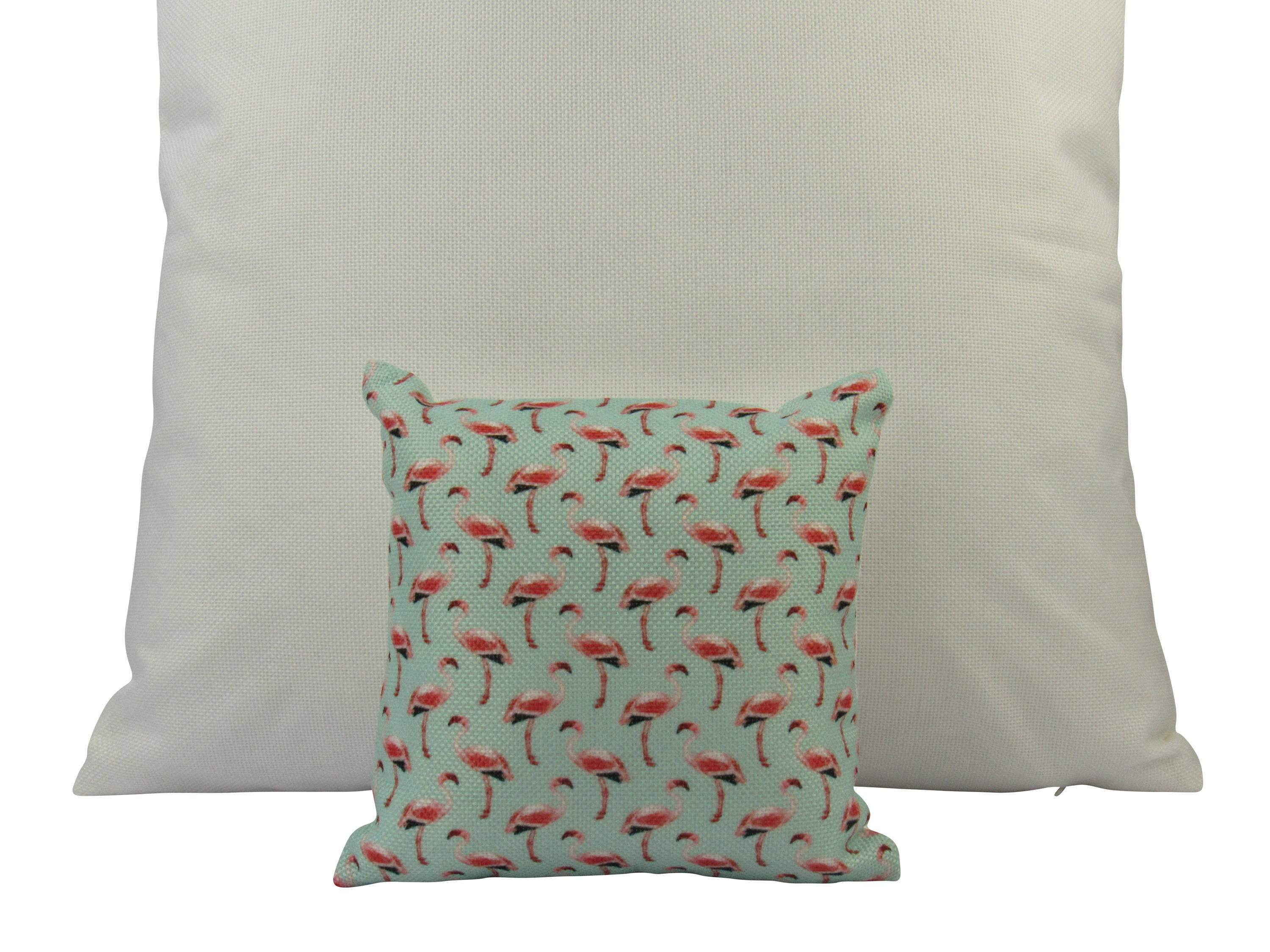 MINI Flamingo | Cover and Insert | 8 x 8 | Pink Flamingo | Home Decor
