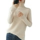 thumbnail image 2 of Suéter de cuello alto para mujer, blusa holgada de color liso y manga larga con cuello alto, blusa para mujer, 2 of 7