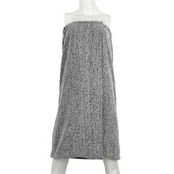 Everplush Diamond Jacquard Quick-Dry Bath Towel Wrap, One Size, Grey