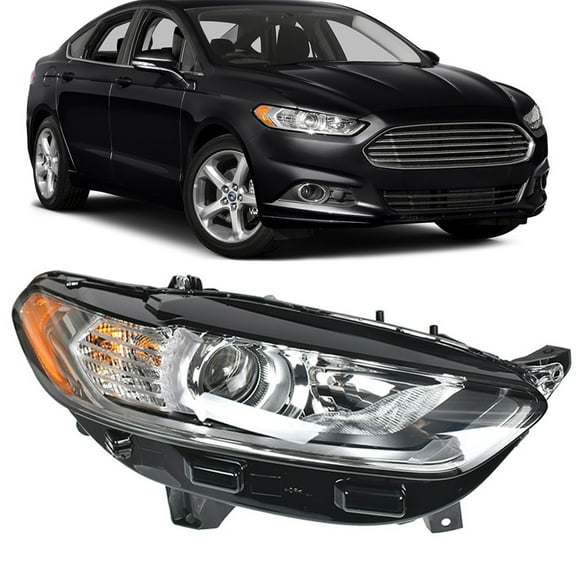 Headlight Assembly Replacement for 2013 2014 2015 2016 Fusion 4 Door Sedan Halogen Right Passenger Side