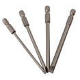 thumbnail image 4 of 4Pcs 1/4 Hex Shank 100Mm Long Screwdriver Bits for Torx/Hexagon/Cross/Slotted A, 4 of 10