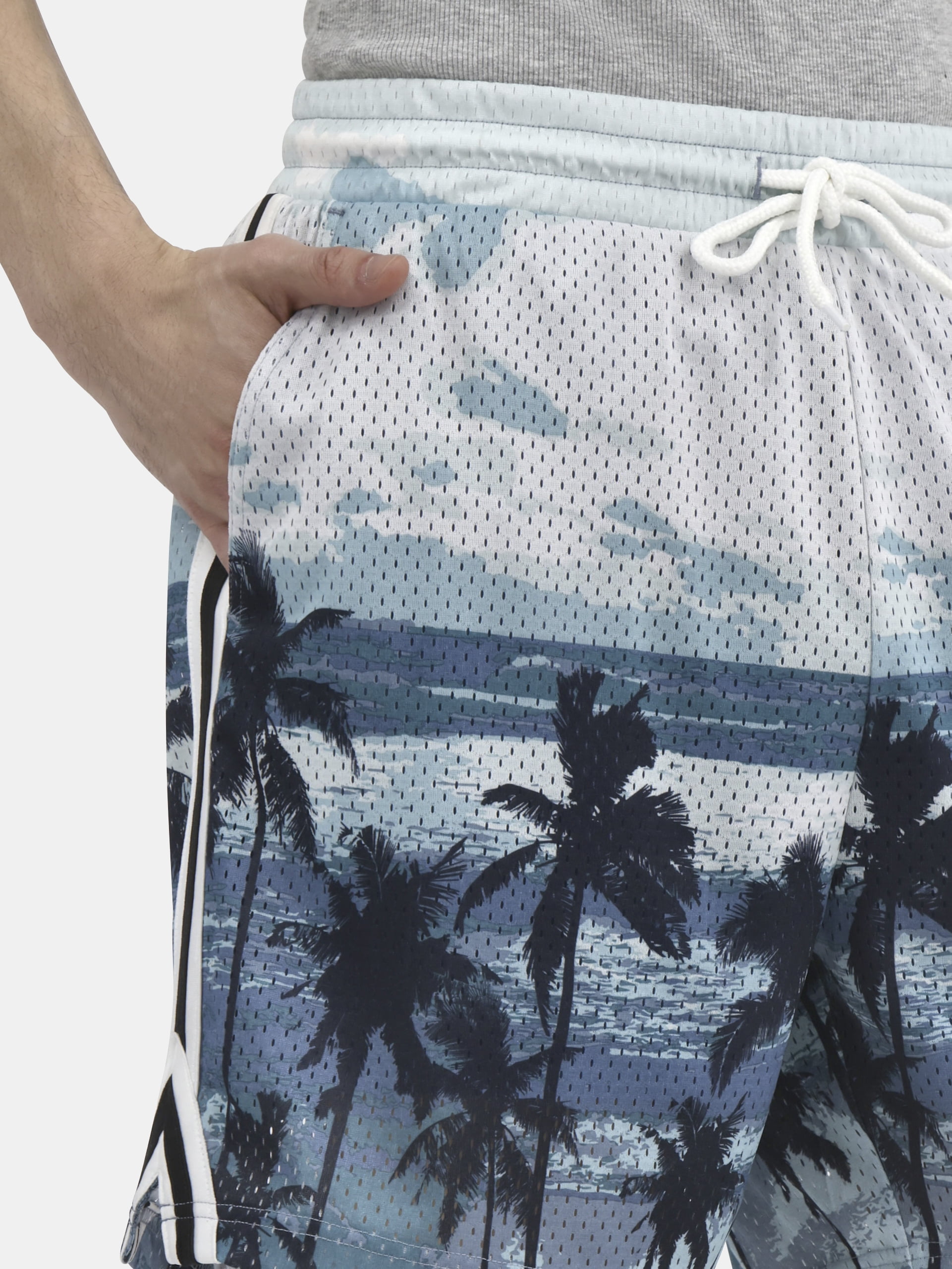 No Boundaries Men's & Big Men's Solid and Printed Mesh Shorts, Sizes XS-5XL