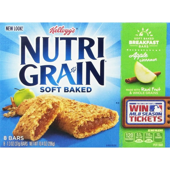 Kellogg's Nutri-Grain Cereal Bars (Apple Cinnamon, 10.4 oz, 8-Count Box) C11
