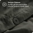 thumbnail image 3 of Bare Home Housse de Couette en Flanelle - 100 % Coton Flanelle - Double Brossage - Lit Simple/simple TG, Gris, 3 of 6