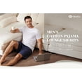 thumbnail image 3 of MoFiz Men's 3-Pack Woven Pajama Shorts 100% Cotton Plaid Sleep Lounge, 3 of 8