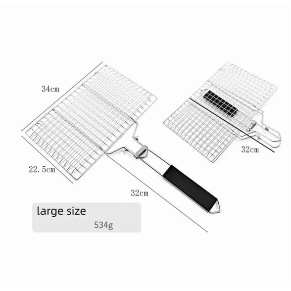 Stainless Steel BBQ Mesh Non Stick Grilling Basket Grill Mesh Mat Meat Vegetable Steak Picnic Party Barbecue Tool