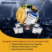 4Patriots 4-Week Survival Food Kit, Emergency Food Supply, Freeze Dried Food, 25-Year Shelf Life, 192 Servings
