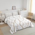 thumbnail image 3 of Erosebridal Ensembles de Couettes Abstraites Format Simple pour Ados, Couettes et Duvets à Rayures Géométriques, Insert de Couette Réversible Minimalisme Moderne, Décoration de Chambre Légère, 2 Pcs, 3 of 8