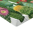 thumbnail image 2 of Ambesonne Cactus Fitted Sheet, Saguaro Tropical Garden, Full Size, Multicolor, 2 of 3