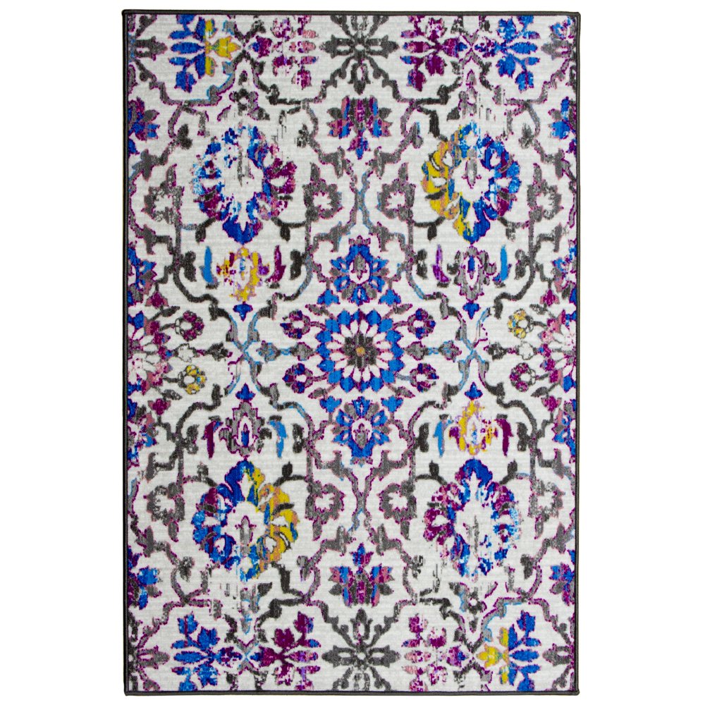 Mainstays 52" x 72" Lavender Flower Print Area Rug