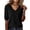 Black&08W0316, variant on Womens Ribbed Top Knitted V Neck Half Sleeve Womens Tops Fitted Stretch Spring Summer Dressy Basic Tunic Tops Blue M