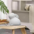 thumbnail image 1 of Dalazy Ceramic Rabbit Statue Bunny Animal Model Tiny Adorn for Wedding Party Decor 4.6cmx3.5cmx4.7cm, 1 of 8