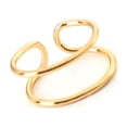 thumbnail image 1 of Anillos para boda Sonducket Aleación Abierto Ajustable Plata Oro, 1 of 6
