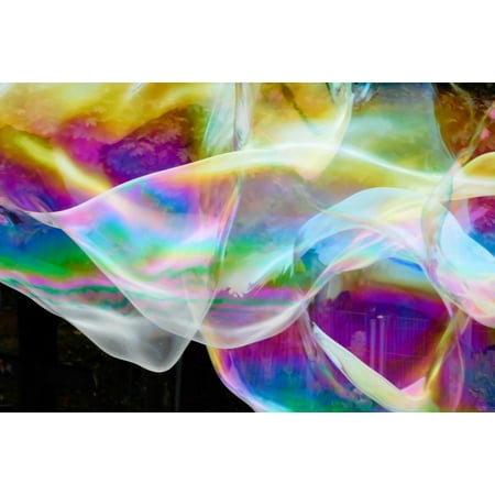 Bubble Tea Poster - LAMINATED POSTER Ease Soap Bubble Bubble Colorful Float Fly Poster Print 24 x 36