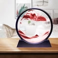 thumbnail image 3 of GUOOL Tableau de Sable en Mouvement Rond en Verre Affichage 3D Orange 7 Pouces, 3 of 9