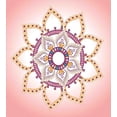 thumbnail image 3 of Mandala Twin Size Duvet Cover Set, Bohemian Nine Petal Flower Nested Circular Simplistic Mandala, Decorative 2 Piece Bedding Set with 1 Pillow Sham, Rose Dried Rose Pale Orange, by Ambesonne, 3 of 3