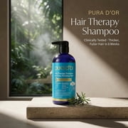 PURA D'OR Hair Thinning Therapy Biotin Shampoo ORIGINAL Scent, 16 Fl Oz