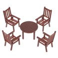 thumbnail image 1 of 1 Juego de muebles en miniatura para casa de muñecas. Incluye silla y mesa. Escritorio y silla para casa de muñecas. Escultura., 1 of 7