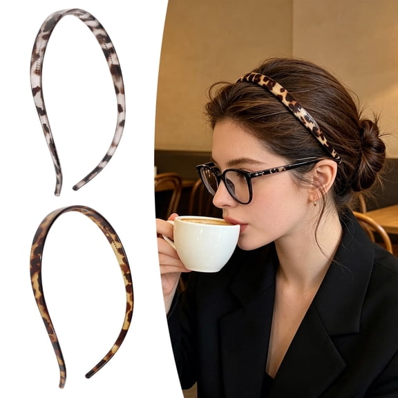 Eyewear Headbands Non No Pressure Leopard Print Hairband Comfortable Glasses Headbands for Women Fashion Hairbands