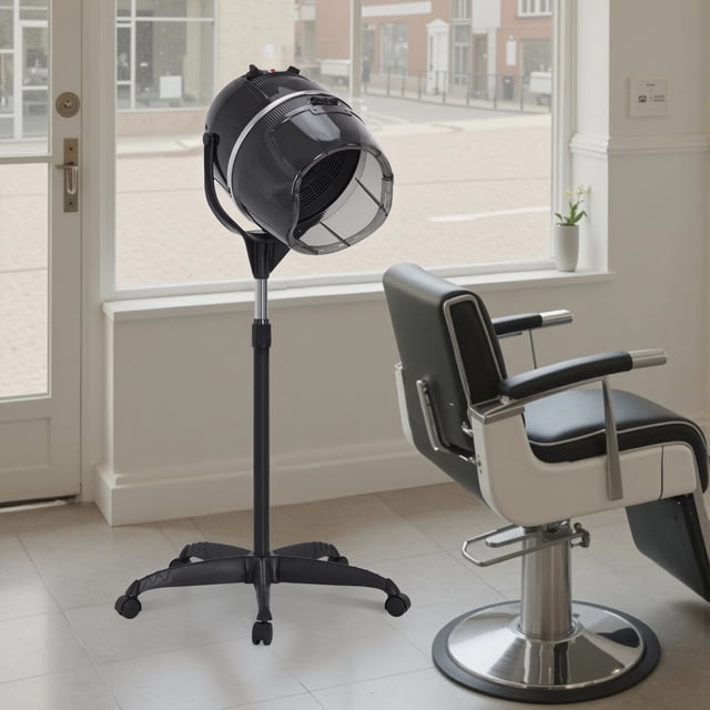 BarberPub Séchoir à Cheveux à Capuchon Ajustable avec Roue