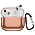 thumbnail image 1 of for AirPods 3rd Gen Case with Keychain, Plating TPU Stylish Portable Durable Lightweight Holder Water/Scratch Resistant Soft Protective Cover for Apple AirPods 3rd Generation 2021, Green, 1 of 4