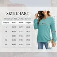 thumbnail image 3 of TEMOFON Sweatshirts for Womens Long Sleeve Shirts V Neck Pullover Tops Casual Fall Outfits for Womens Clothes Lightweight Fall Blouses, 3 of 8