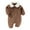 Brown, variant on Clearance Baby Boy Clothes Baby Boy Romper Long Sleeve Newborn Baby Boy Sweater Romper Baby Boy Jumpsuit 12 Months