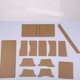 thumbnail image 3 of Injueey Juego de plantillas de cartera acrílica de 13 uds, plantilla plegada de cuero, patrón de costura artesanal hecho a mano, plantilla, herramienta Almacenamiento y organización del hogar Injueey HA023484-00, 3 of 6