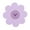 Purple Medium, variant on SDFGTstore Nordic Household Dishes Mat Flower Shaped Non-slip Coasters PVC Material
