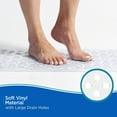 thumbnail image 4 of Kenney® Inside the Shower Vinyl Bath Mat with Suction Cups and Large Drain Holes, 27" L x 14.5" W , Clear, 4 of 6