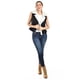 thumbnail image 5 of Chaleco tipo biker con borrega Roman Fashion /Juvenil, 8343 (Negro) negro XG, 5 of 5