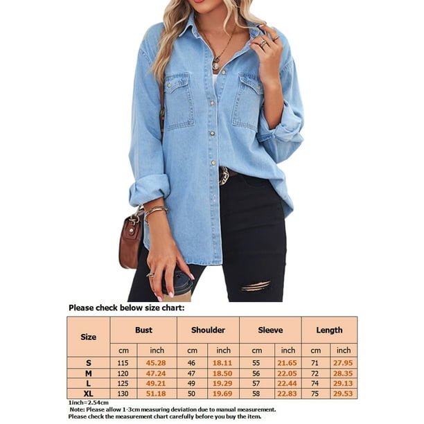Womens hotsell denim tops