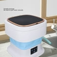 thumbnail image 3 of Portable Washing Machine, 11.5L Large Capacity Folding Mini Laundry Washer with 3 Timer, Deep Cleaning of Underwear, Baby Clothes, Sock, Small Delicates for Apartments, Dorm, 3 of 7
