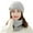 Gray, variant on Luxalzxs Womens Winter Warm Elastic Soft Ear Protection Knitted Scarf Hat Set Fleece Lined Neck Warmer Beanie Hat Set
