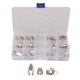 thumbnail image 1 of BQLZR 15 Pcs Cure-Doigts Réglables Argentés Kit de Cure-Doigts pour Guitare Banjo, 1 of 5